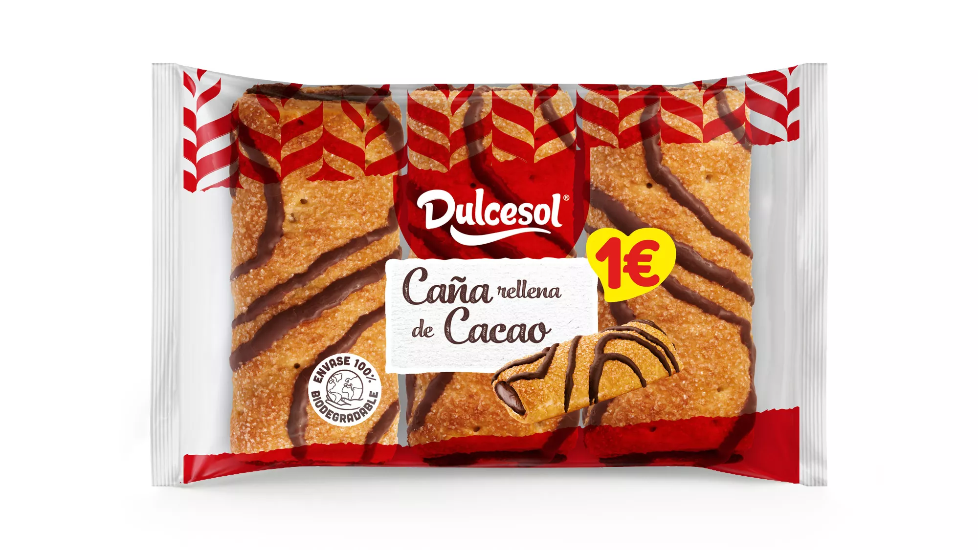 La caña rellena de cacao Dulcesol / DULCESOL