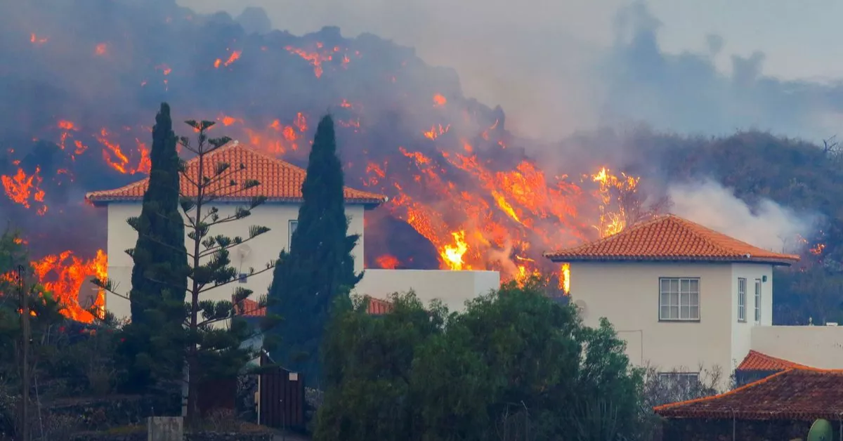 Una de las viviendas de La Palma antes de ser afectada por el volcán / EFE