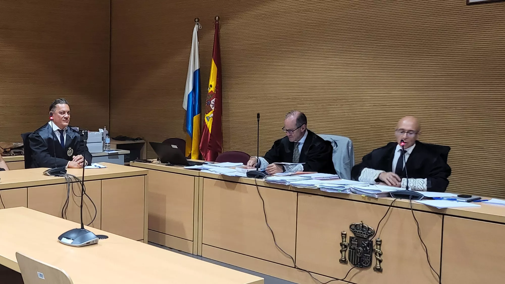 Un momento del juicio en el que una acusada quedó libre de cargos y otra fue condenada a nueve meses  de cárcel.  ATLÁNTICO HOY