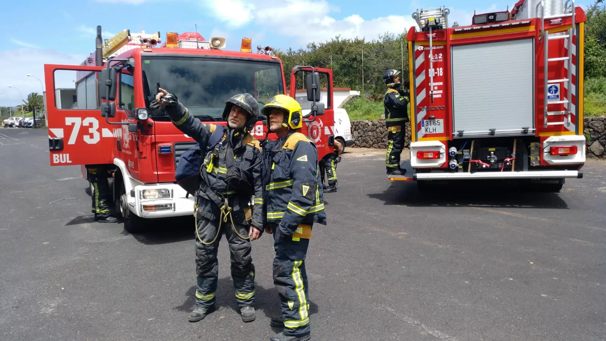 El incendio fue extinguido por los bomberos / BOMBEROS DE TENERIFE