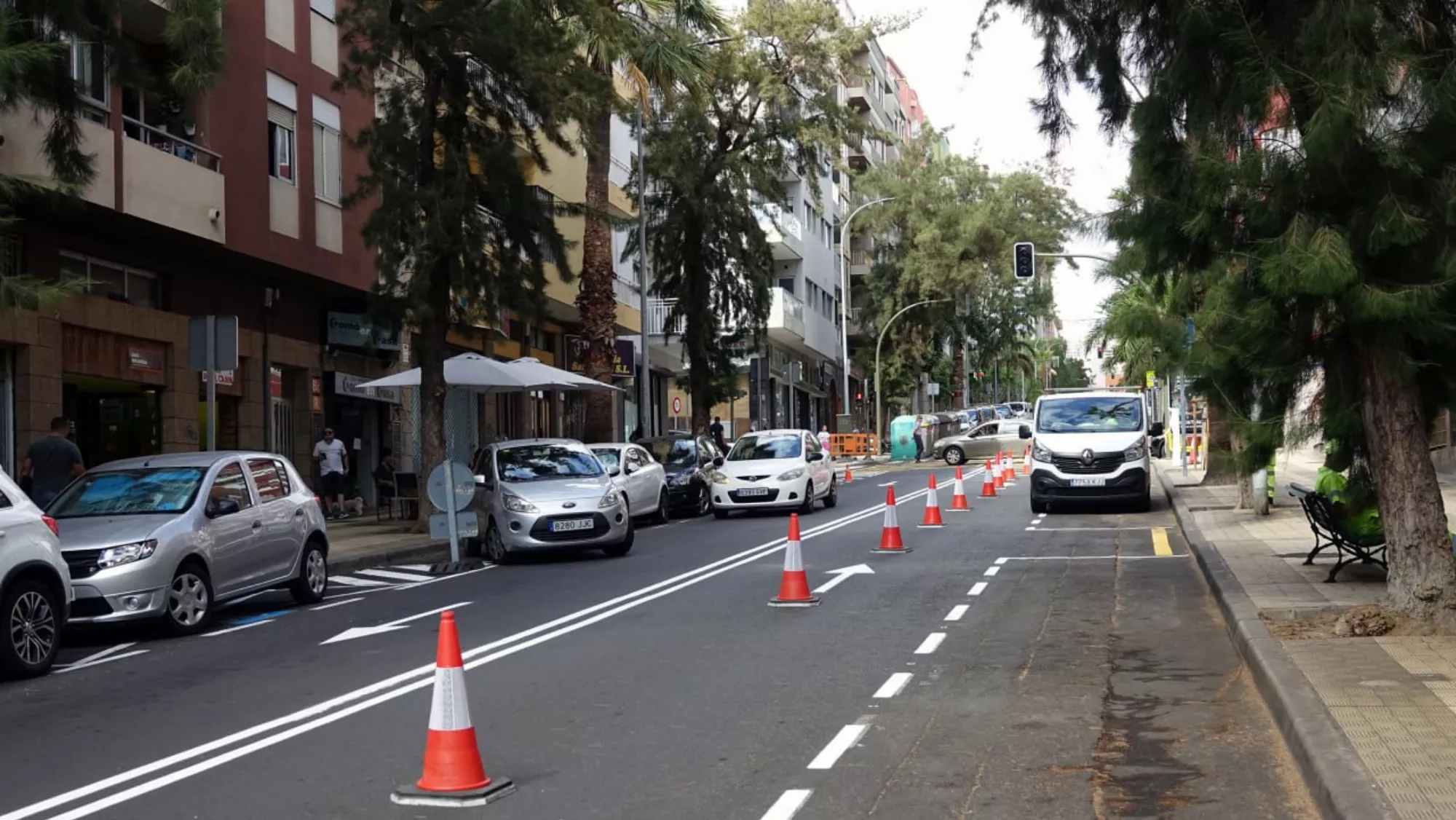 Nueva señalización en la calle Ramón y Cajal de Santa Cruz de Tenerife./ CEDIDA