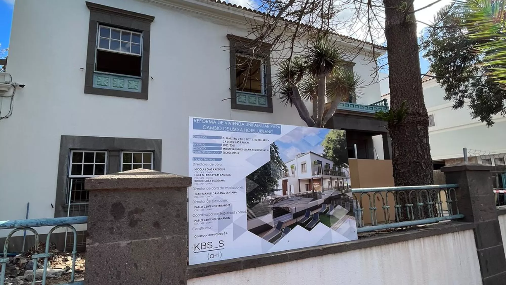 Obras del segundo hotel que el sector inmobiliario de Ikea Canarias proyecta en Ciudad Jardín