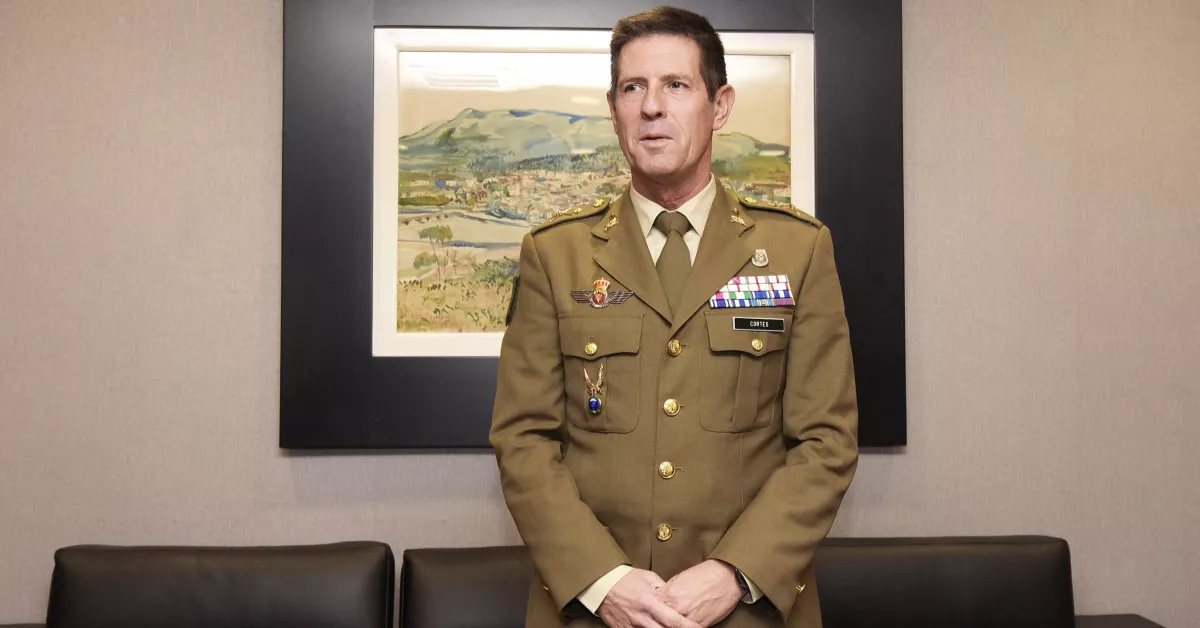 El general Luis Cortés en una imagen de archivo./ DEFENSA