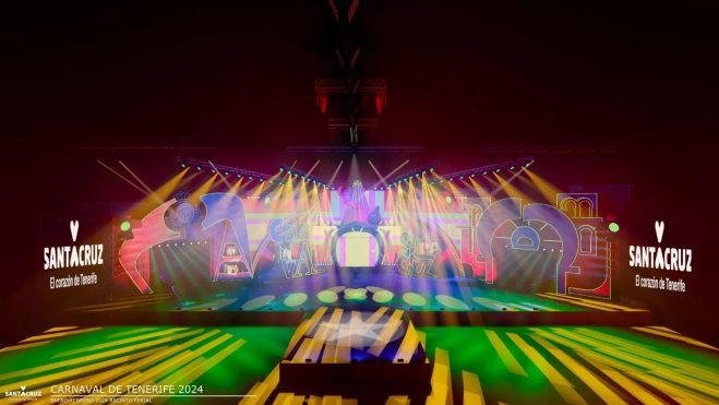 Proyecto escenario del Carnaval de Santa Cruz de Tenerife 2024 / CEDIDA Proyecto escenario del Carnaval de Santa Cruz de Tenerife 2024 / CEDIDA