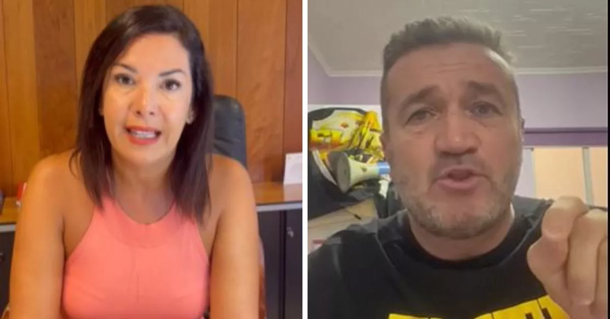 La concejal de Movilidad de Santa Cruz de Tenerife, Evelyn Alonso, y el presidente de Élite Taxi Tenerife, Miguel Ojeda / AH