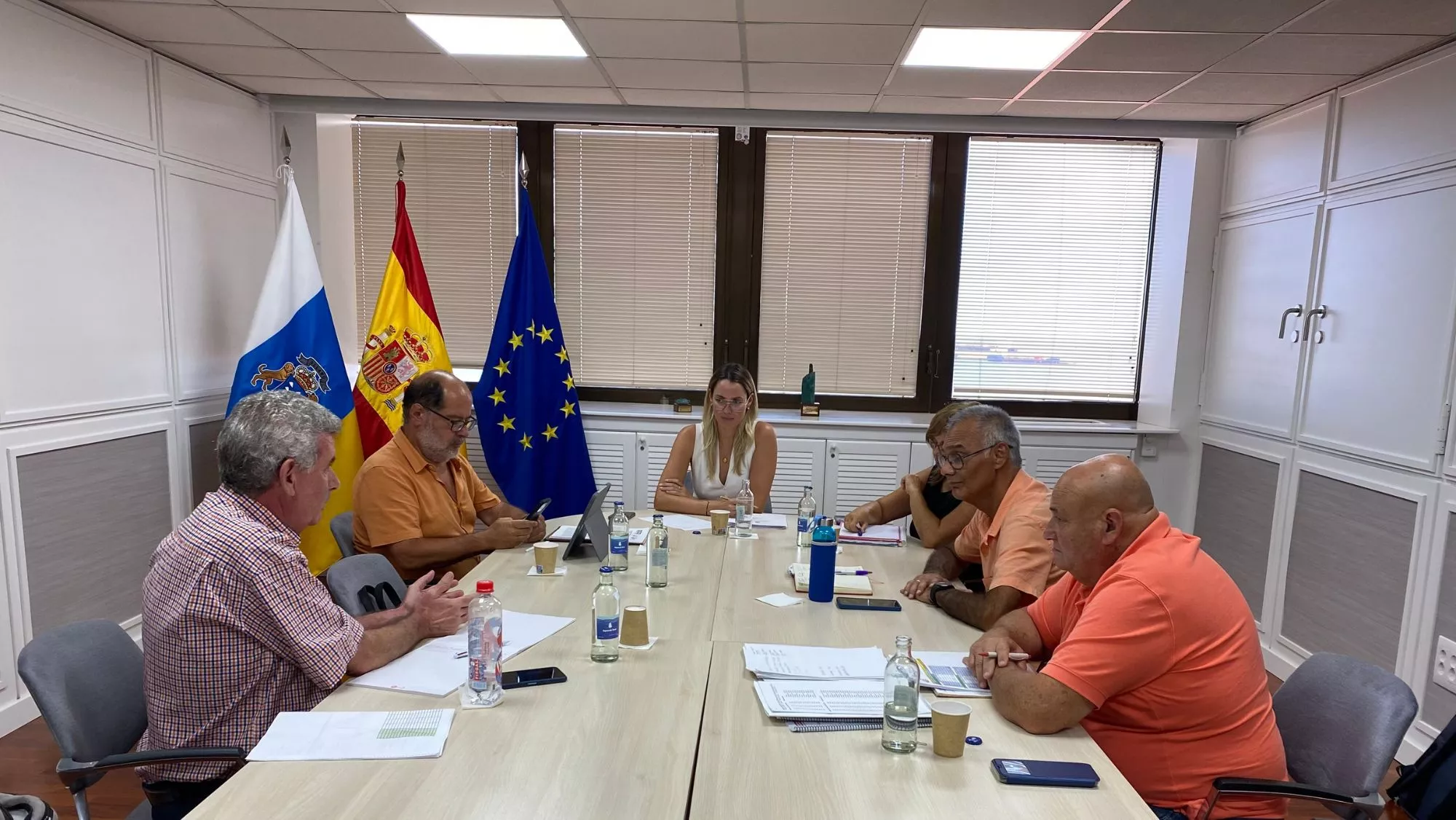 La Consejería reúne a patronal y sindicatos del transporte para abordar una solución dialogada sobre los servicios mínimos / CEDIDA