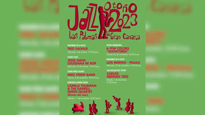 Cartel Jazz Otoño 2023 / CABILDO DE GRAN CANARIA