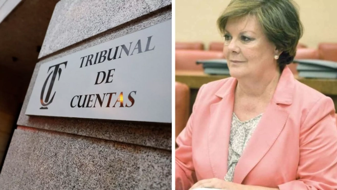 Enriqueta Chicano, a la derecha, presidenta del Tribunal de Cuentas, organismo que advierte que las entidades locales canarias ocultan contratos públicos por valor de 360 millones. / AH
