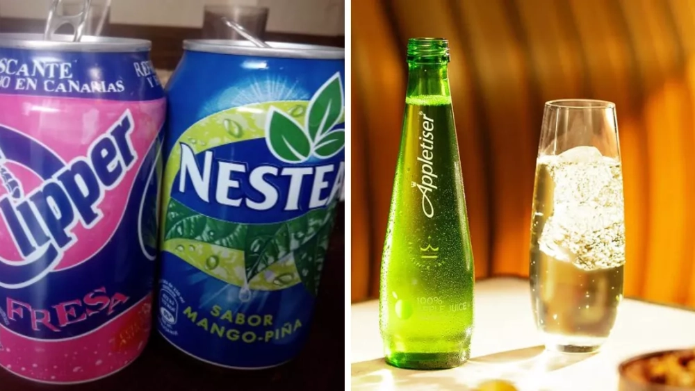 Clipper, Nestea Mango-Piña y Appletiser./ MONTAJE AH