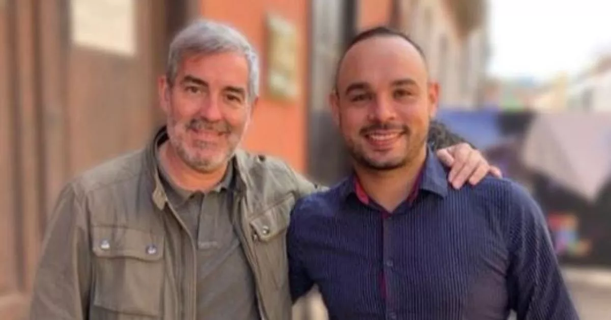 El presidente de Canarias, Fernando Clavijo, junto a Manuel Rodríguez, en una foto compartida por el regidor regional / FERNANDO CLAVIJO