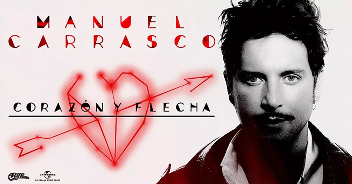 Cartel promocionale de la gira 'Corazón y flecha' de Manuel Carrasco./