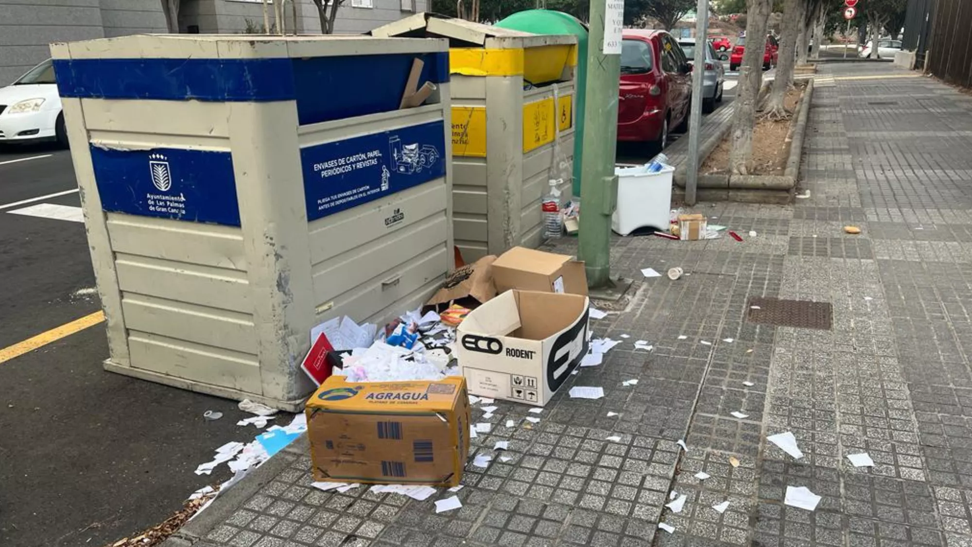 Basura en una calle de Siete Palmas / CEDIDA