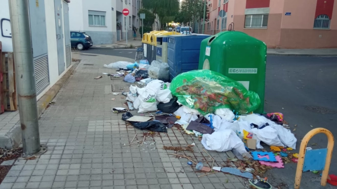 Basura en la calle en Tamaraceite / CEDIDA