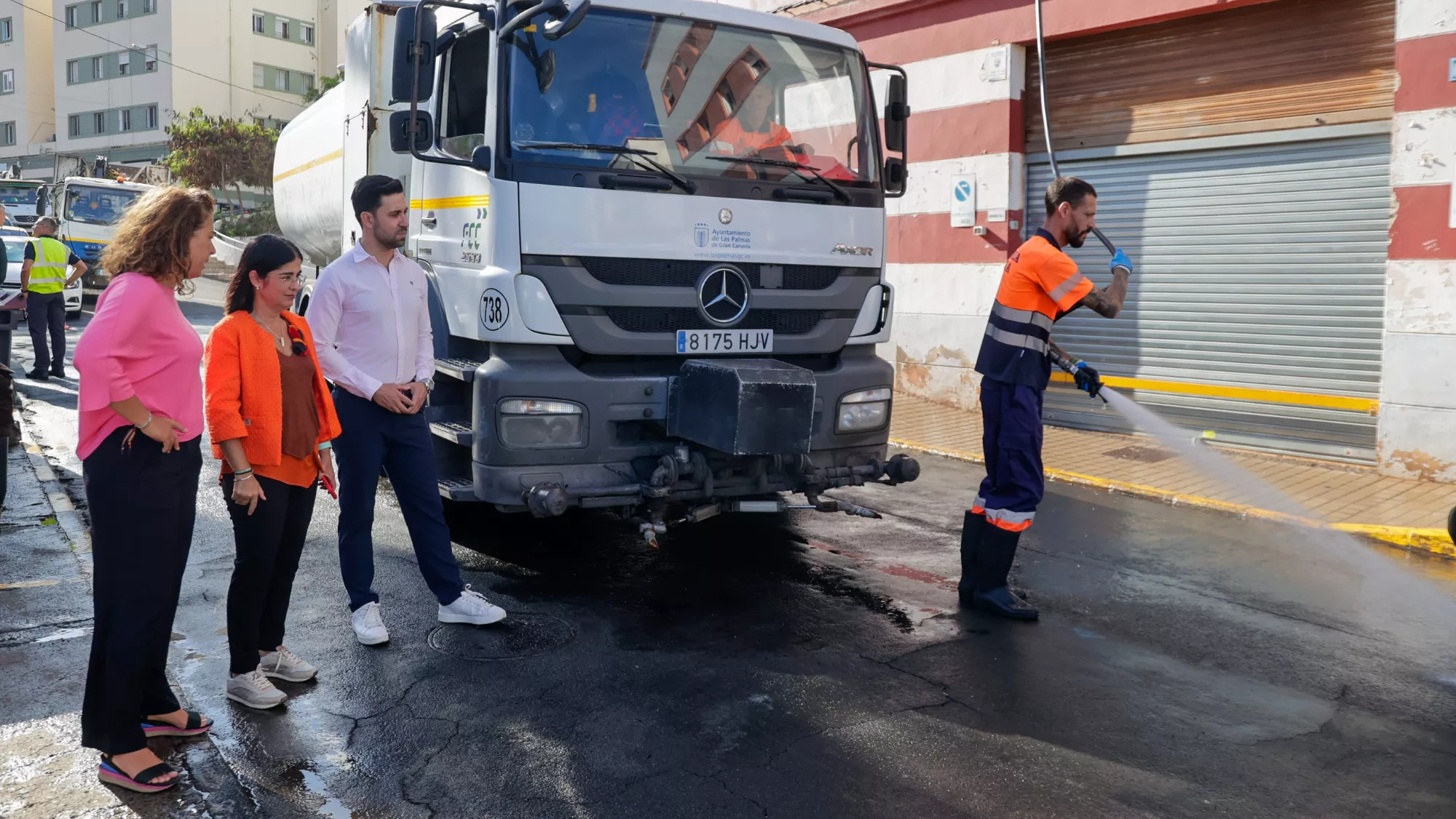 Carolina Darias junto a Héctor Alemán y Gemma Martínez / AYUNTAMIENTO DE LAS PALMAS DE GRAN CANARIA