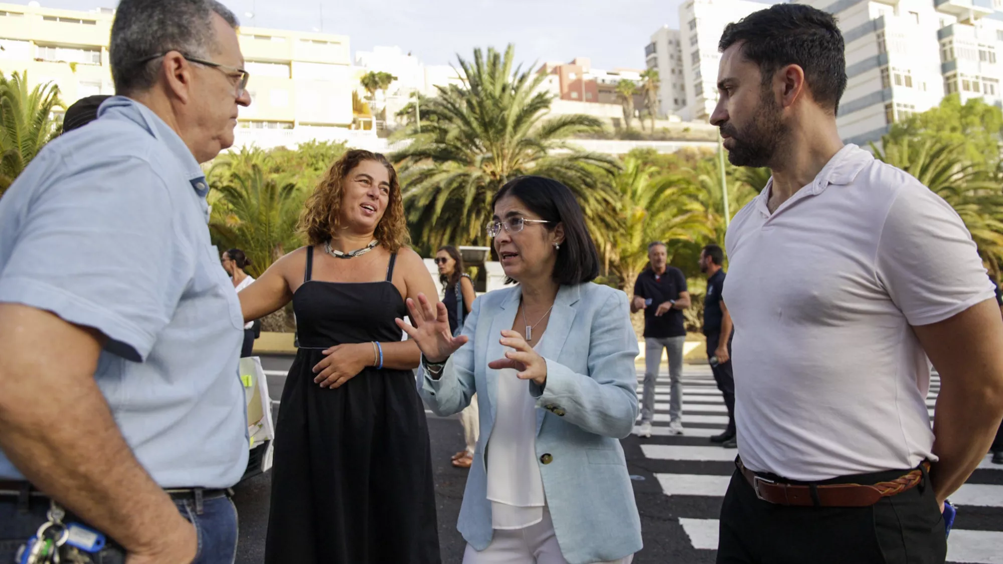 Carolina Darias junto a Héctor Alemán y Gemma Martínez/ AYUNTAMIENTO DE LAS PALMAS DE GRAN CANARIA 