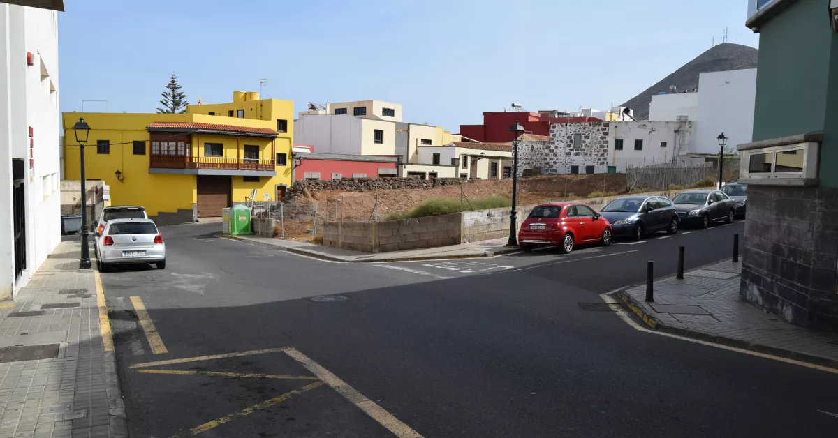Calle Tamarán con las calles Alcorac y Doramas al fondo en Gáldar / AYUNTAMIENTO DE GÁLDAR
