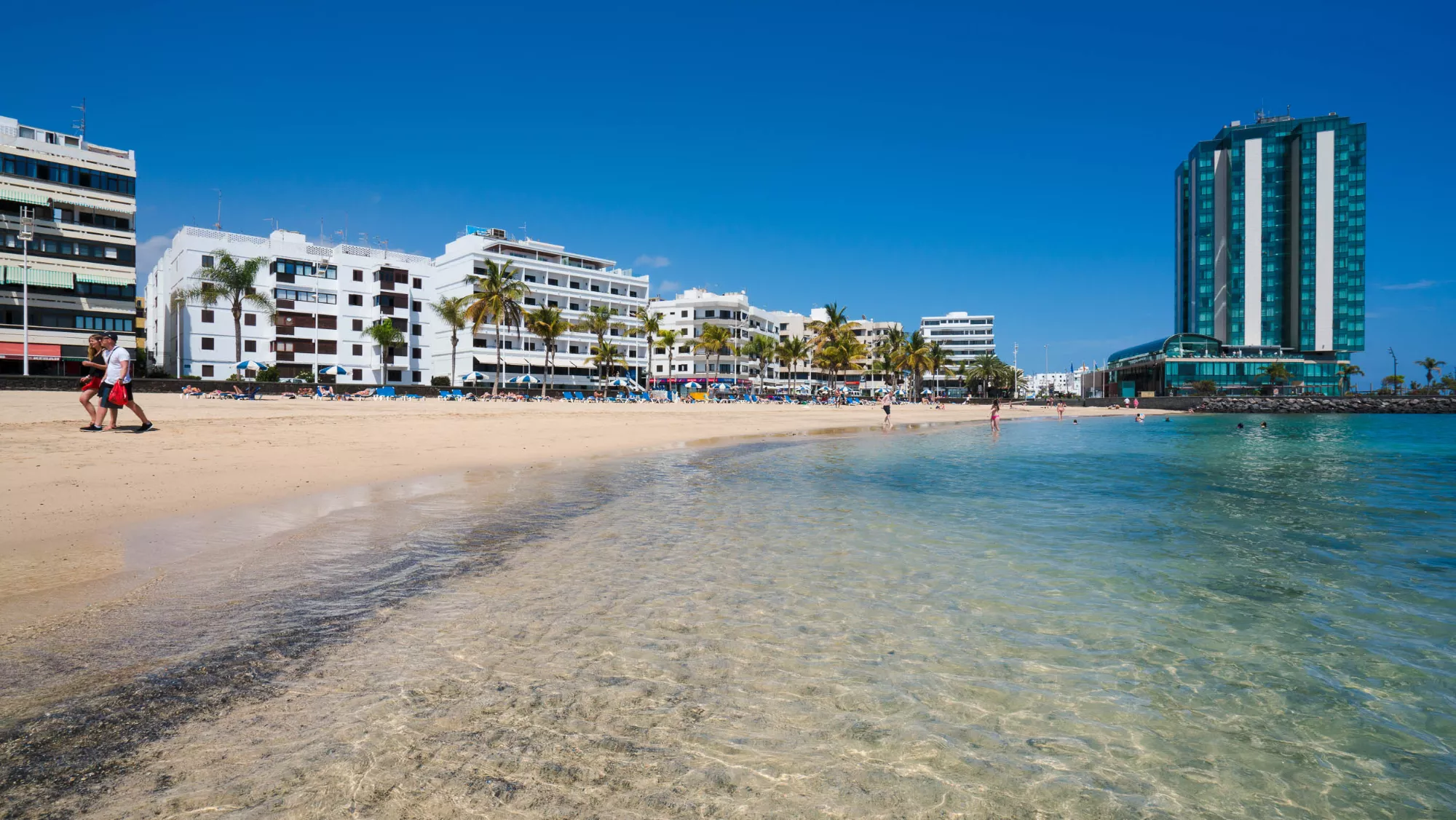 Imagen de la playa del Reducto en Arrecife. / TURISMO DE LANZAROTE