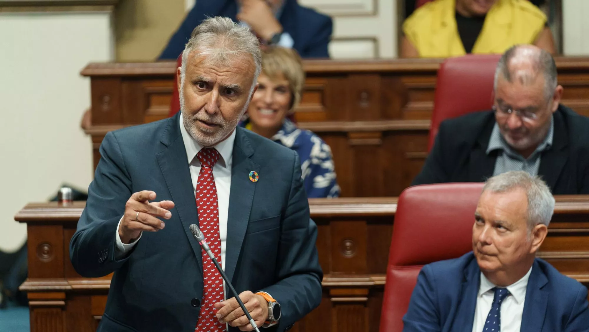 Ángel Víctor Torres en el Parlamento de Canarias / EFE
