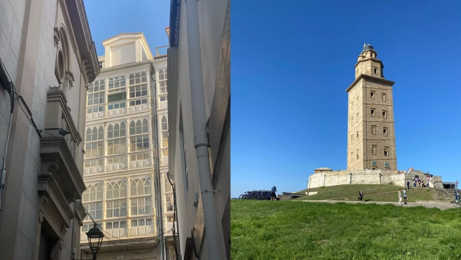 Cristaleras y Torre de Hércules / ATLÁNTICO HOY - IRENE CARTAYA Cristaleras y Torre de Hércules / ATLÁNTICO HOY - IRENE CARTAYA