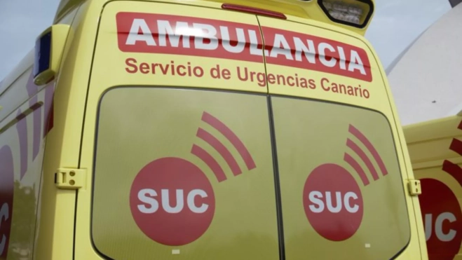 Ambulancia del SUC que asistió al lugar / 112 CANARIAS