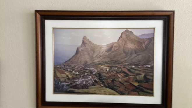 Réplica del cuadro donado al Hotel Nacional de Cuba en casa de Manuel Rodríguez / CEDIDA Réplica del cuadro donado al Hotel Nacional de Cuba en casa de Manuel Rodríguez / CEDIDA