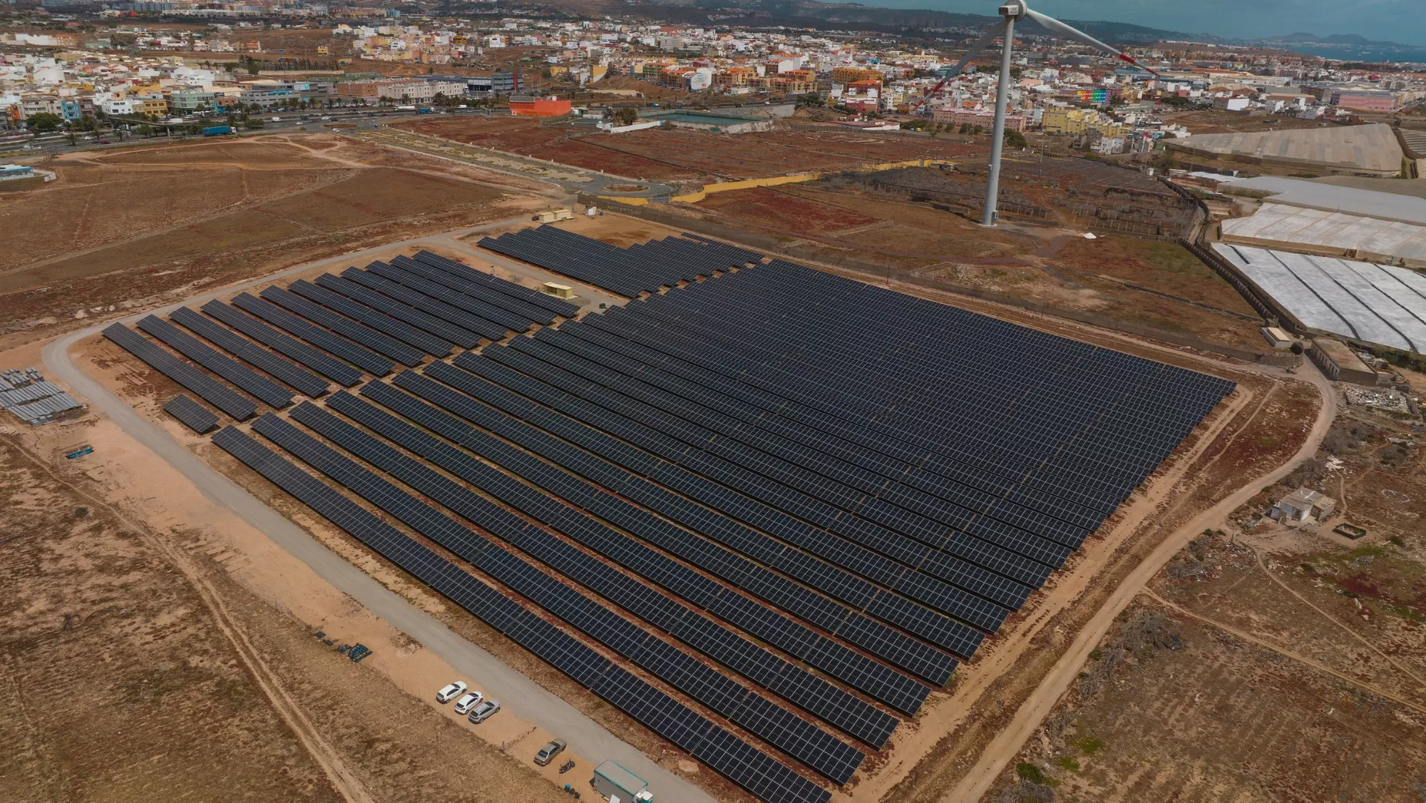 Planta fotovoltaica de Naturgy en Telde./ NATURGY