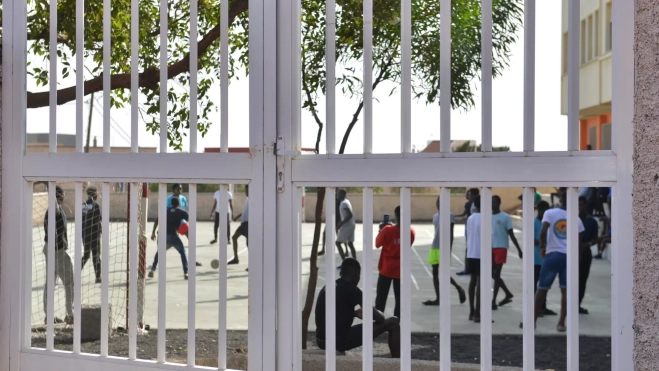 Imagen del exterior del centro de acogida para menores migrantes de Valverde, en El Hierro / EFE - GELMERT FINOL 