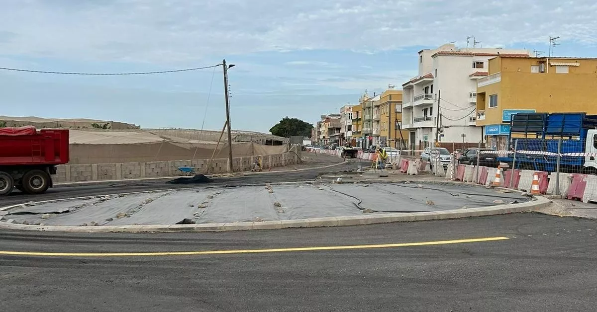 Nueva rotonda de la TF-652 a su paso por Guargacho / CEDIDA