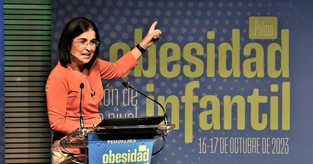 La alcaldesa de Las Palmas de Gran Canaria, Carolina Darias, durante su intervención en la Reunión de Alto Nivel sobre Obesidad Infantil / CEDIDA