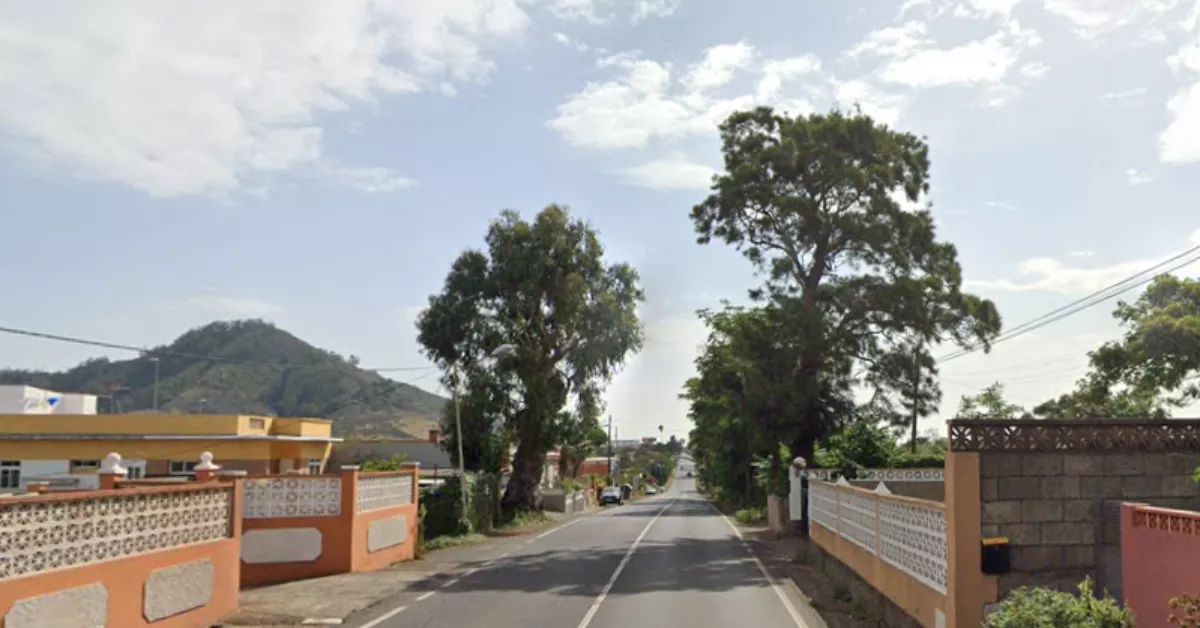 Imagen de la carretera TF-235, por donde se desviará el tráfico en Guamasa. / GOOGLE