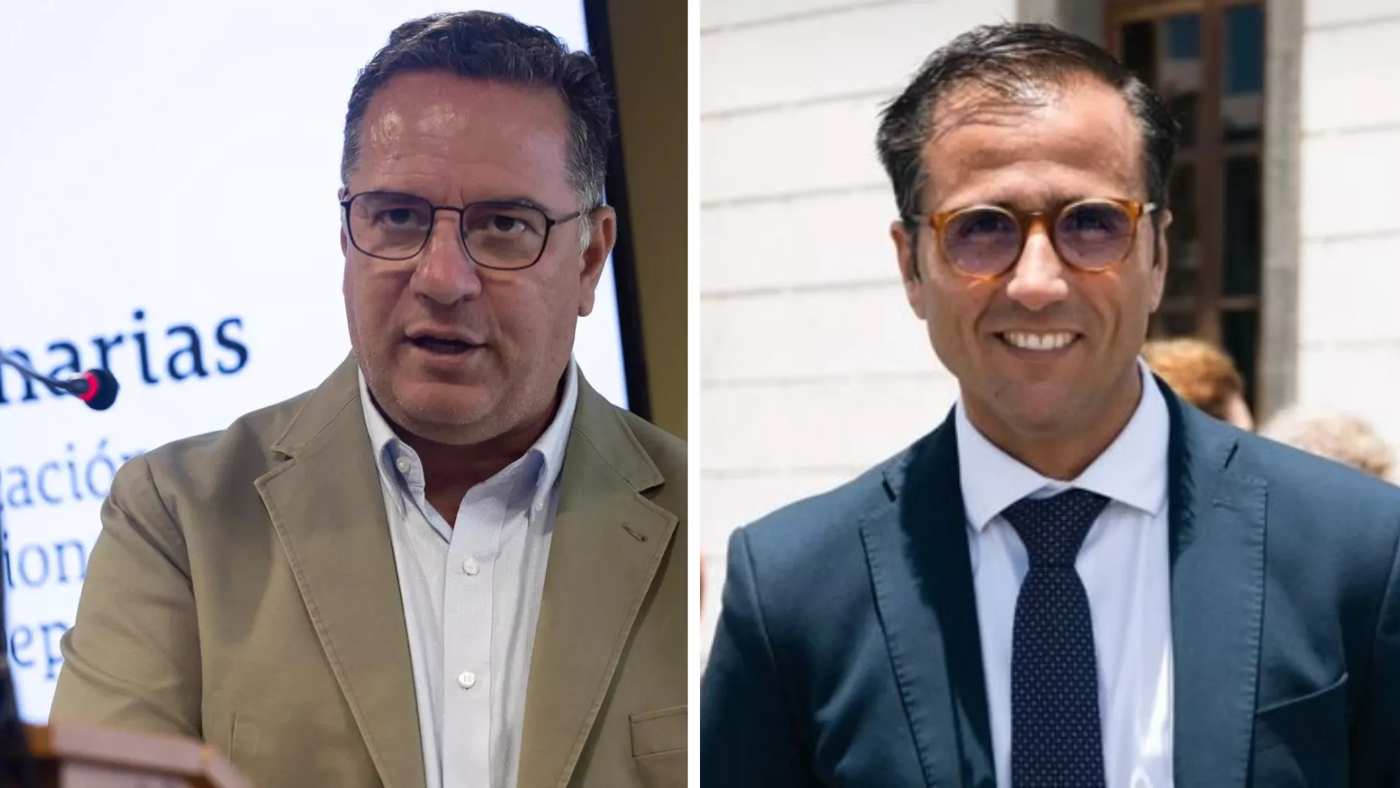 Poli Suárez y Ángel Sabroso, impulsores de la medida en favor de los deportistas canarios. / AH