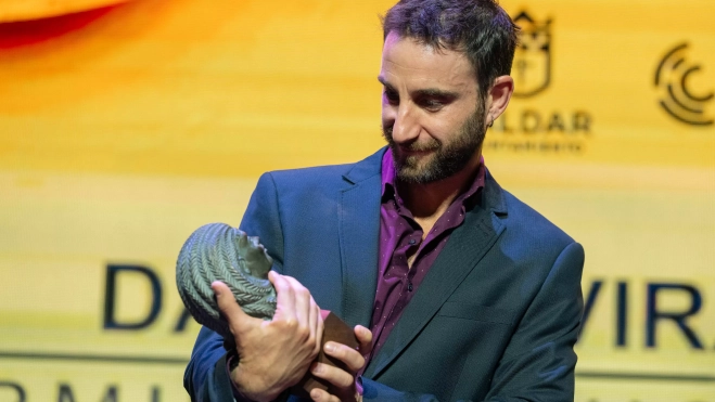 Dani Rovira recibe el premio Guayarmina en el Festival Internacional de Cine de Gáldar / CEDIDA