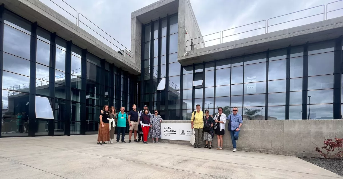 Representantes del Cabildo de Gran Canaria y de las cuatro productoras internacionales./ CEDIDA Representantes del Cabildo de Gran Canaria y de las cuatro productoras internacionales./ CEDIDA