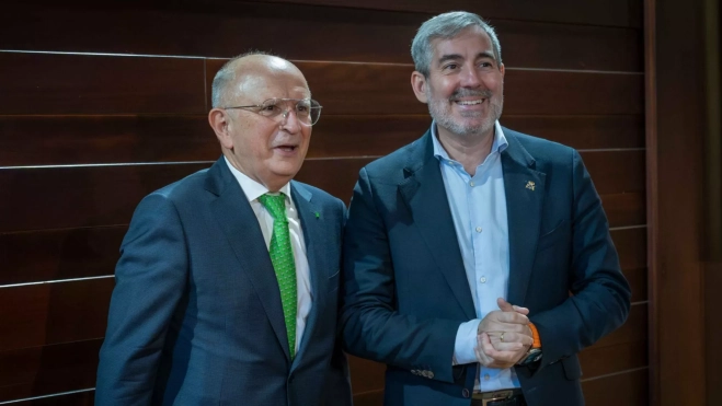 Rodolfo Núñez y Fernando Clavijo / PRESIDENCIA