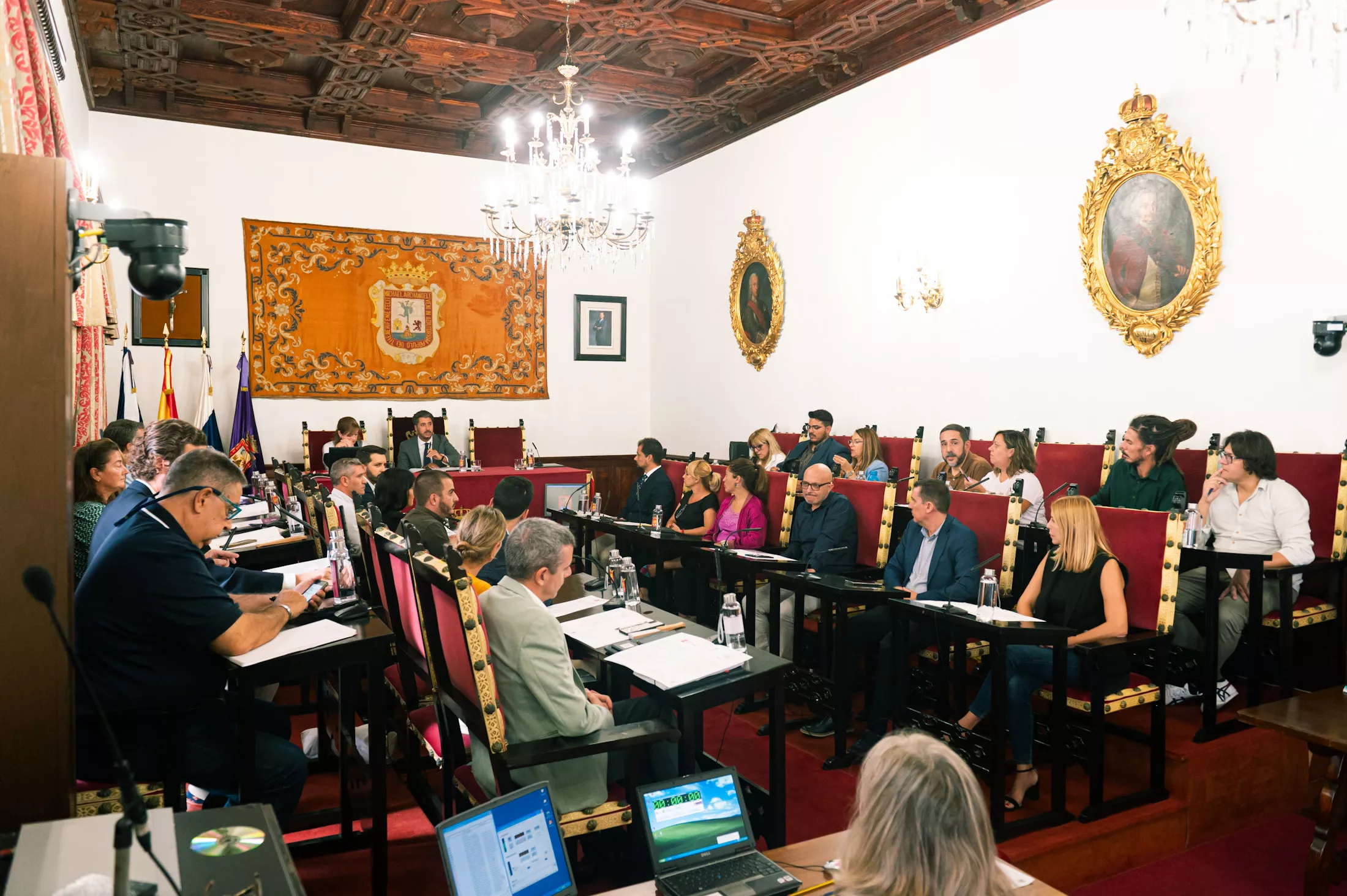 Pleno del Ayuntamiento de La Laguna./ CEDIDA Pleno del Ayuntamiento de La Laguna./ CEDIDA