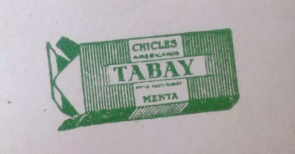 Cromo de chicles Tabay, unos chicles hechos de tabaiba.  EBAY