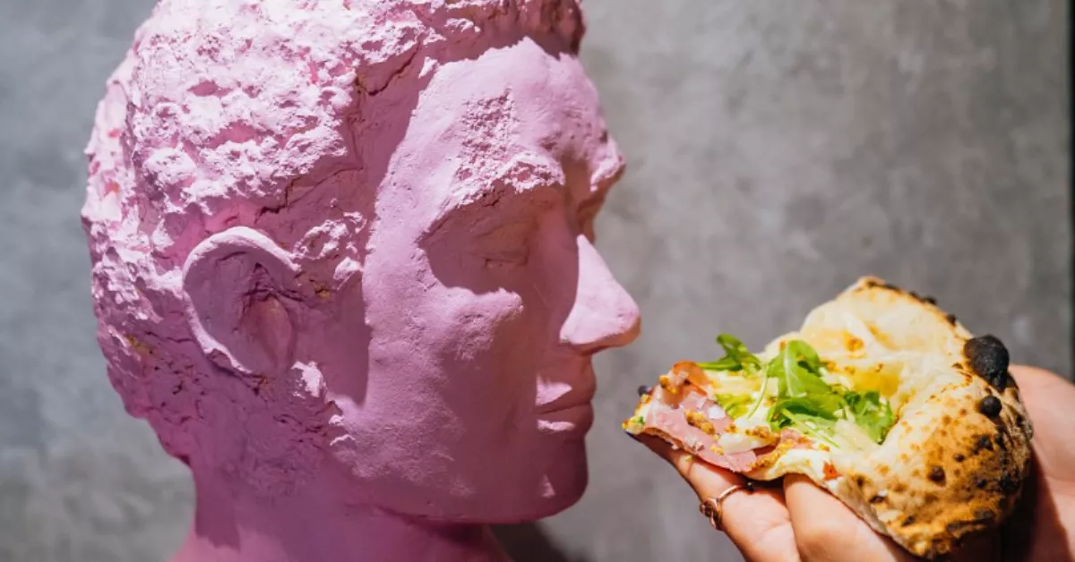 Imagen de un trozo de pizza de La Candella, en Las Palmas de Gran Canaria / REDES