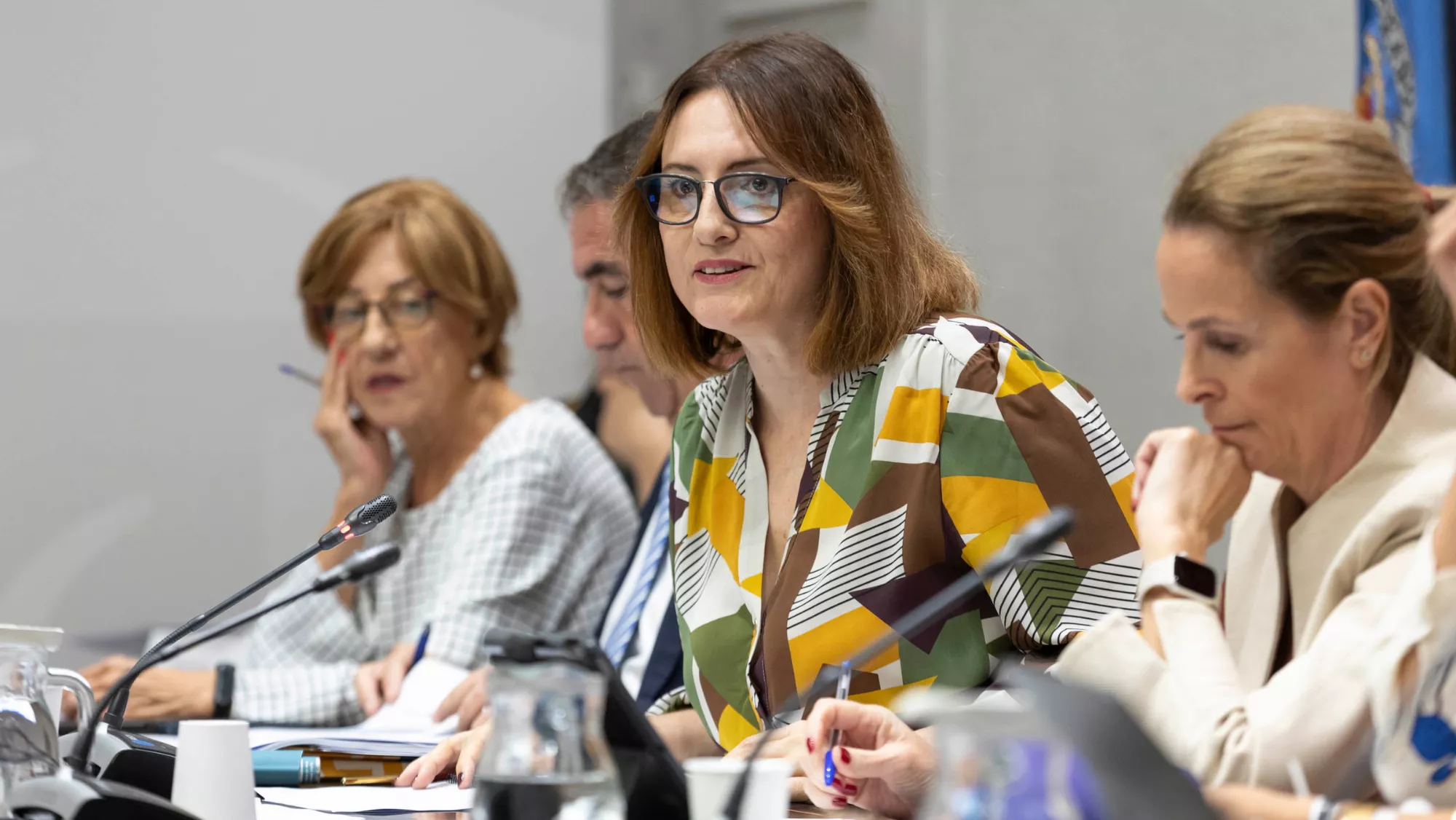 Candelaria Delgado, consejera de Bienestar Social, exponiendo los presupuestos del área para 2024 / EFE - MIGUEL BARRETO