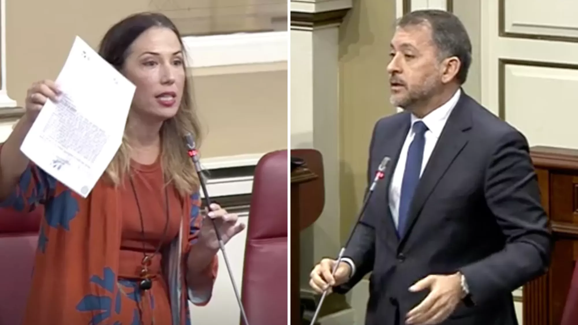 La diputada socialista Patricia Hernández y el diputado nacionalista José Manuel Bermúdez./ 