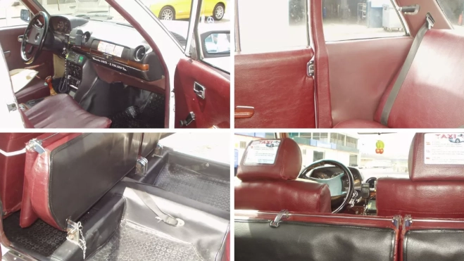 Imagen del interior taxi con más kilómetros del mundo / MONTAJE AH