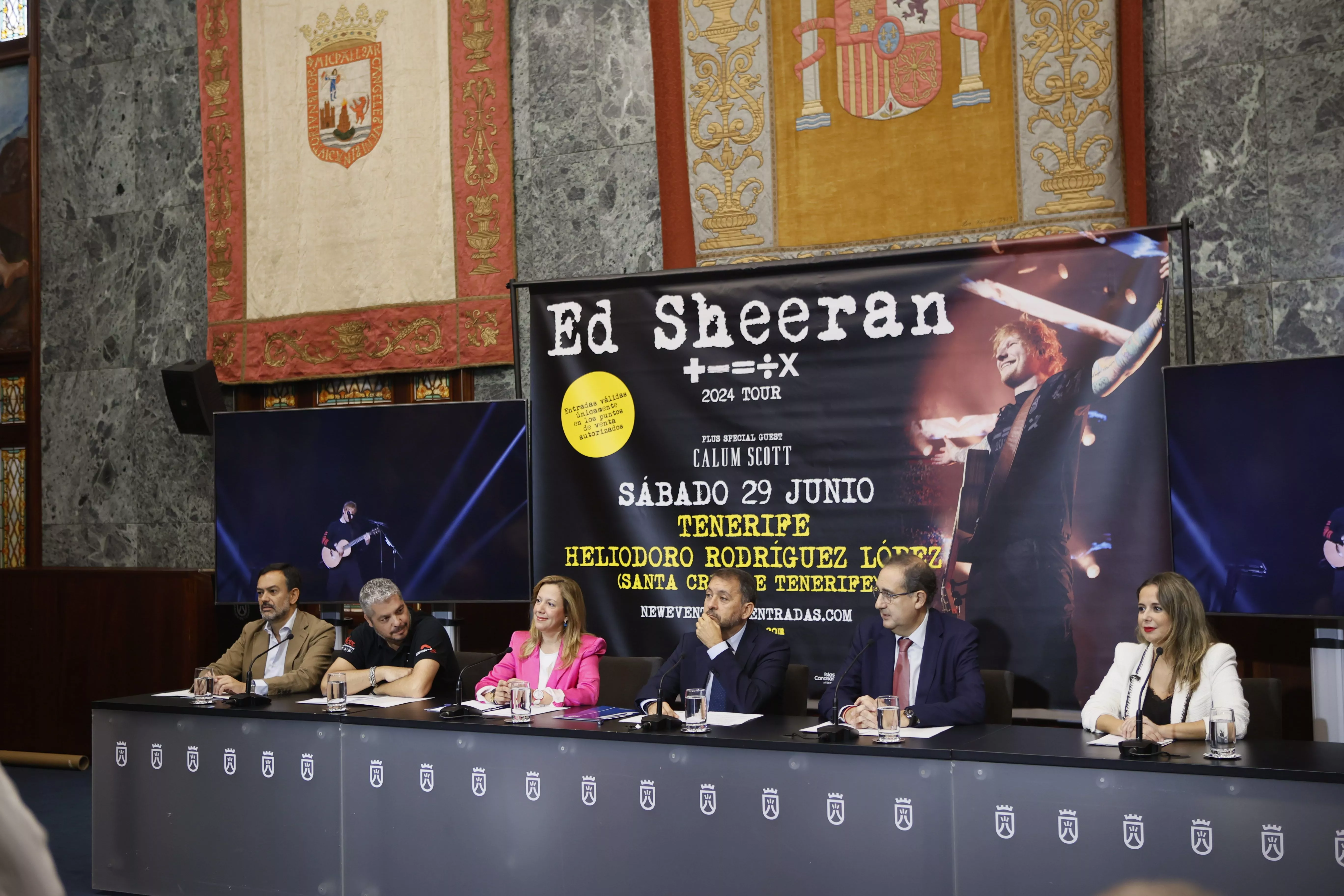 Presentación del concierto de Ed Sheeran en Tenerife. / CABILDO DE TENERIFE