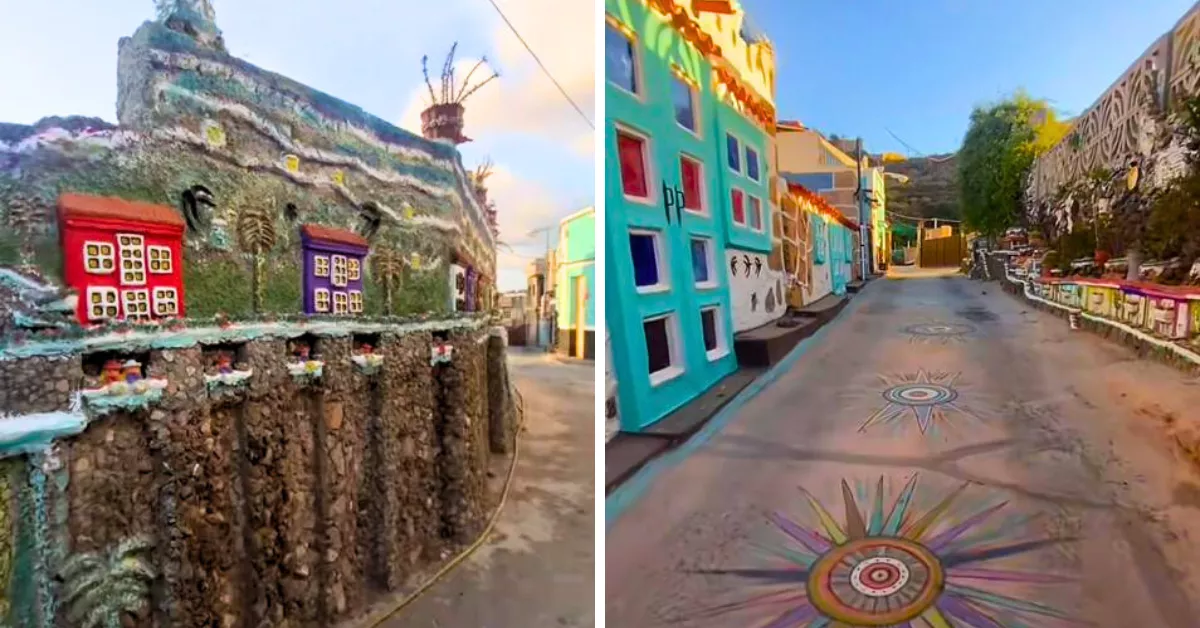 Imagen de la calle del Valle de los Nueve, en Telde / MONTAJE AH