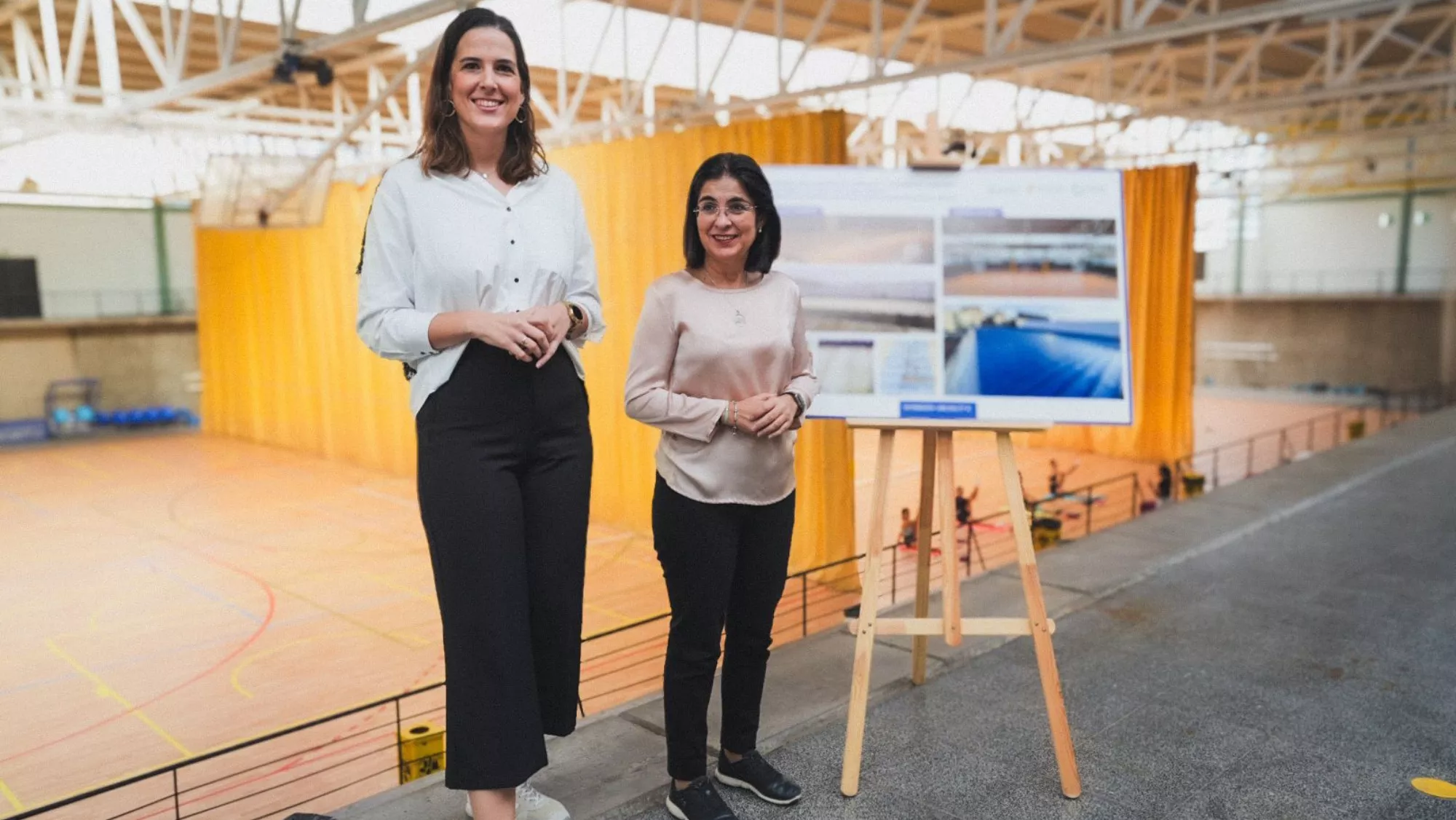 El Pabellón Juan Beltrán Sierra del Polígono Cruz de Piedra estrena pista de juego, cubierta y marcador electrónico / AYUNTAMIENTO DE LAS PALMAS DE GRAN CANARIA