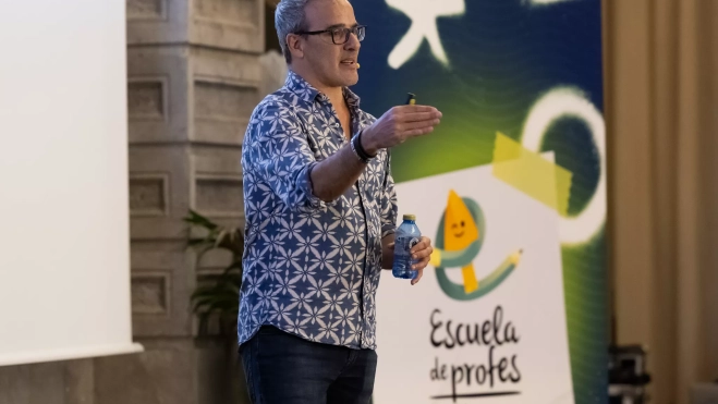 David Calle, durante su conferencia. / FUNDACIÓN DISA