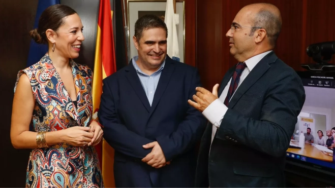 Representantes del Gobierno que presentaron el plan de choque contra la economía sumergida / ATLÁNTICO HOY - ELVIRA URQUIJO A.