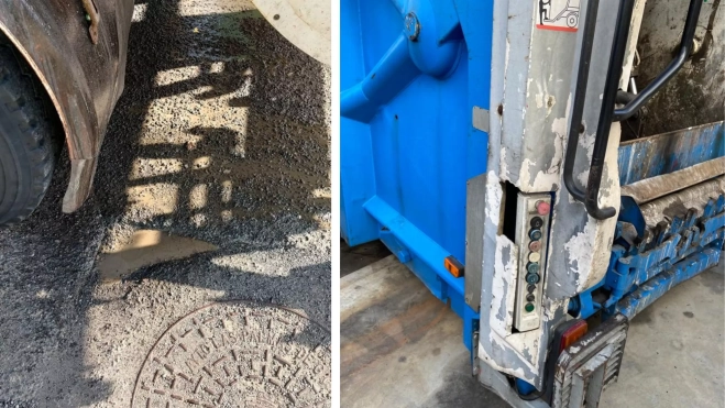 Estado de algunos camiones de recogida / CEDIDA