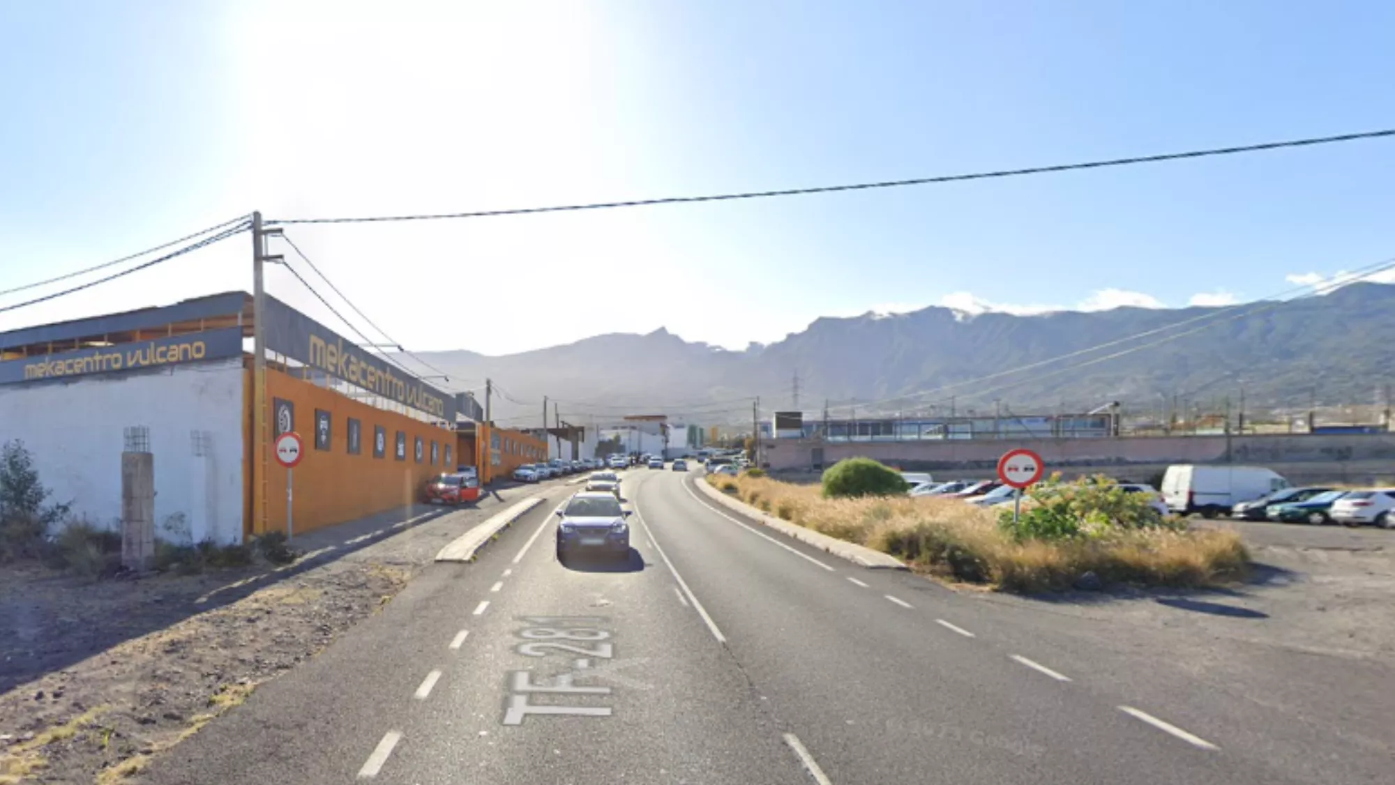 Carretera de La Hidalga, en Arafo, donde ha tenido lugar el atropello. / GOOGLE MAPS