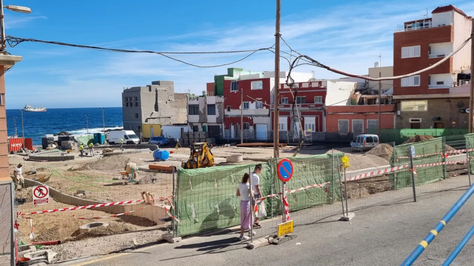 Imagen de la obra de la plaza de San Cristóbal / PP