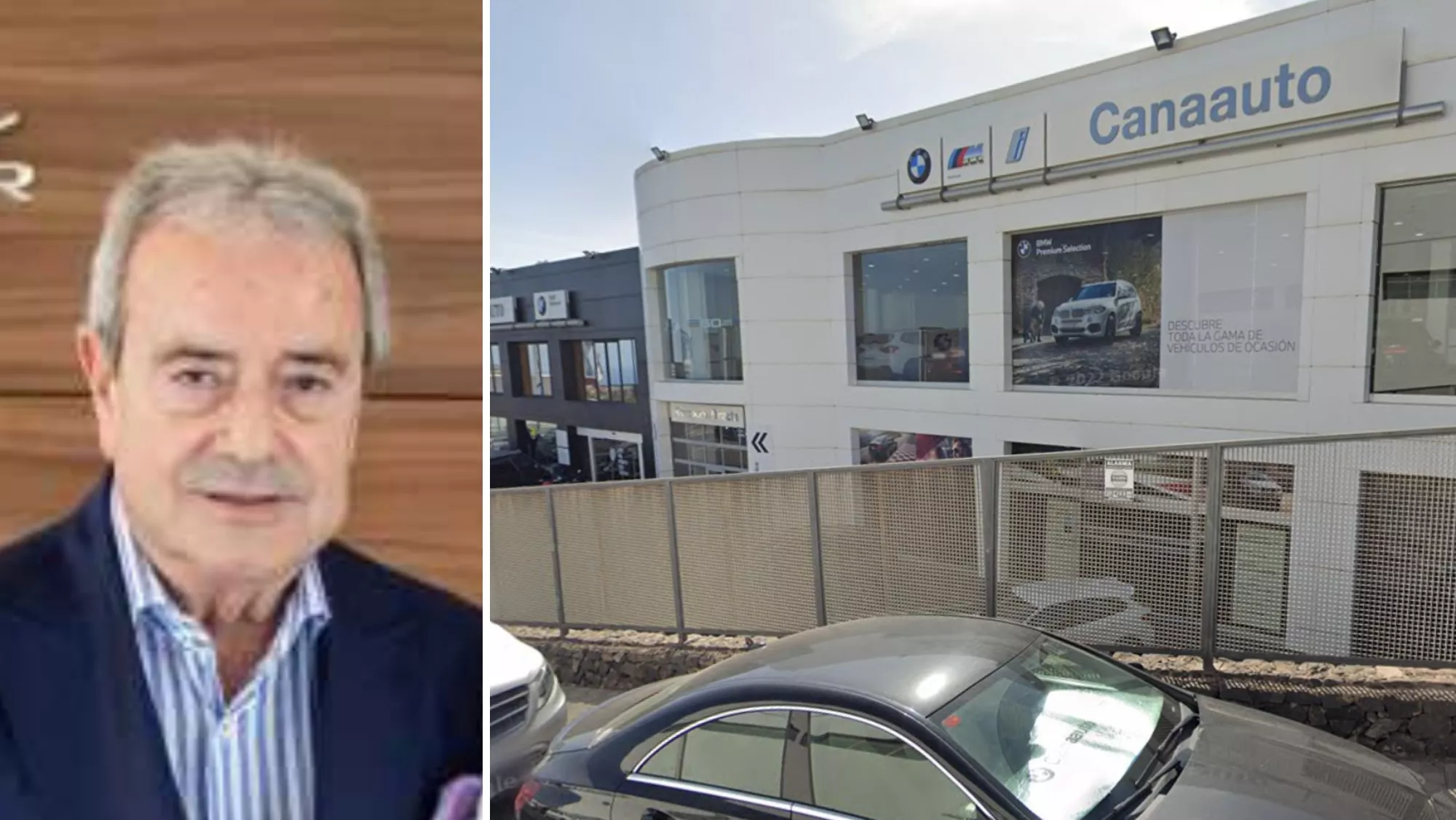 Antonio Armas Caraballo y el último domicilio fiscal de Agrícola Tinerfeña./ CANAAUTO - GOOGLE