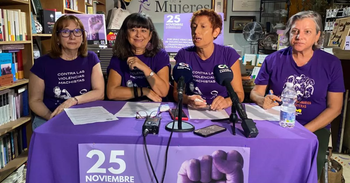 Rueda de prensa sobre el Día Internacional contra las Violencias Machistas. / ATLÁNTICO HOY - ALBA MARICHAL